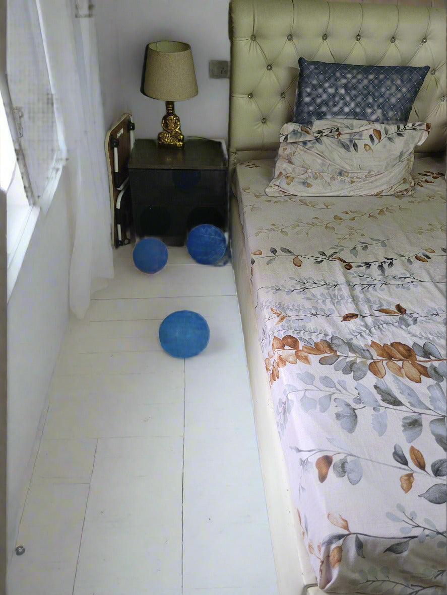 Double Bed - White